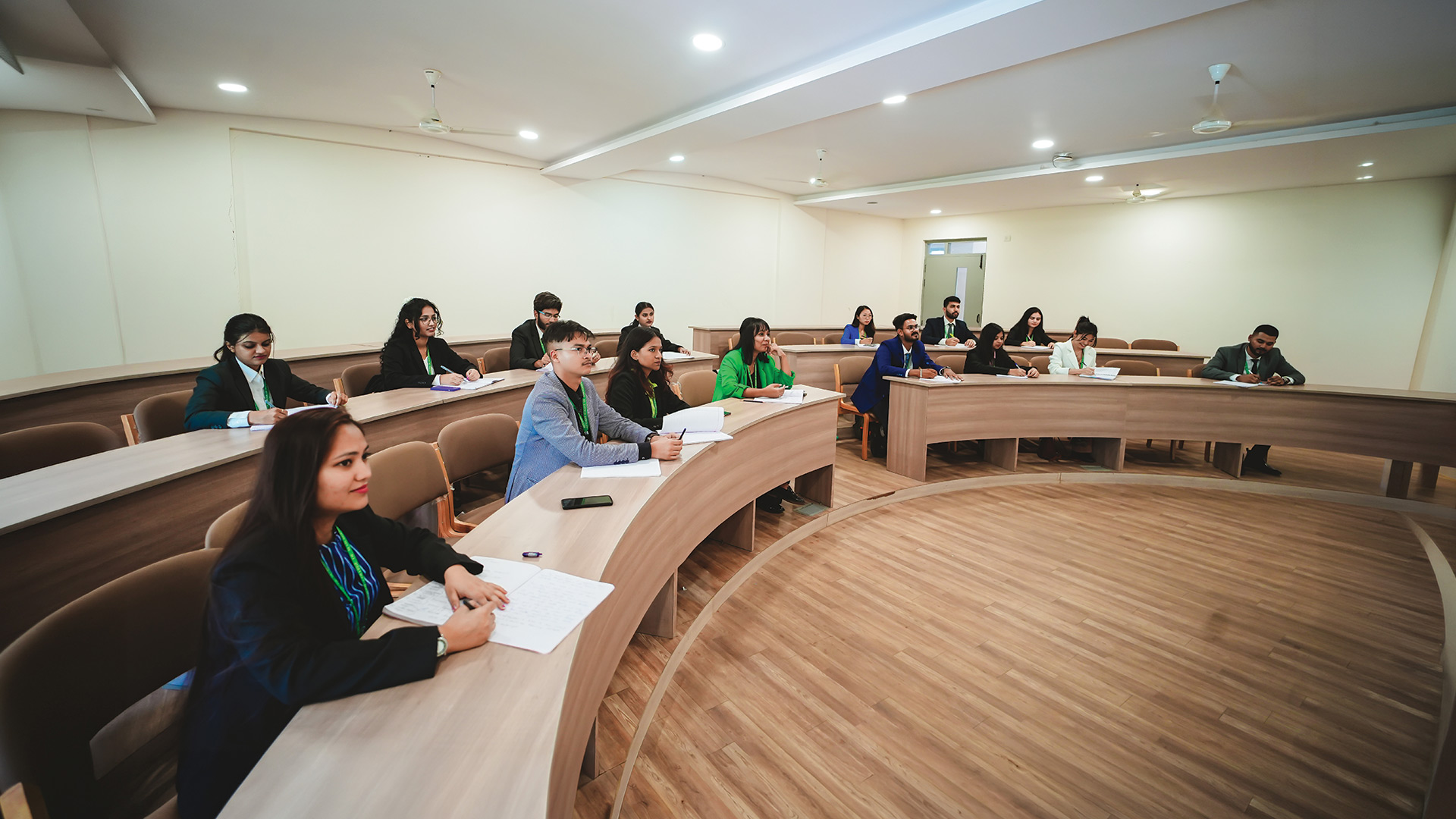 Modern classroom at Krupanidhi